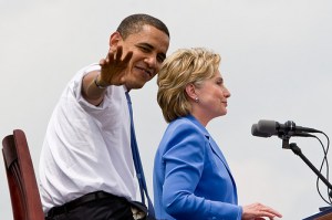 Obama and Clinton
