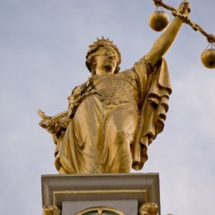 Golden Lady Justice, Bruges, Belgium